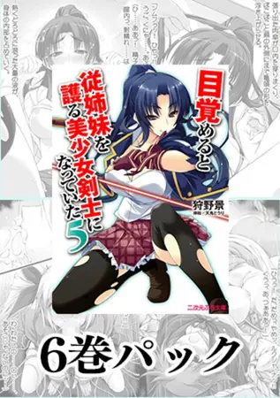 「目覚めると従姉妹を護る美少女剣士になっていた」シリーズパックの表紙
