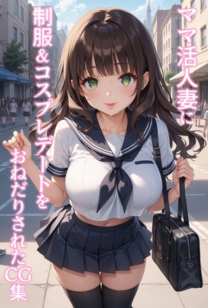 ママ活人妻に制服&コスプレデートをおねだりされたCG集の表紙