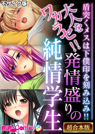 大人をワカラセ!!発情盛りの純情学生 ~盾突くメスは下僕印を刻み込み!!~【超合本シリーズ】 モザイク版の表紙 大人をワカラセ!!発情盛りの純情学生 ~盾突くメスは下僕印を刻み込み!!~【超合本シリーズ】 モザイク版の表紙